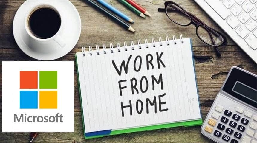 Microsoft work from home permanently